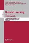 Blended Learning. Education in a Smart Learning Environment cover