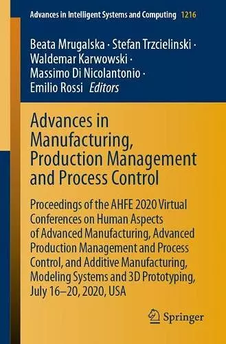Advances in Manufacturing, Production Management and Process Control cover