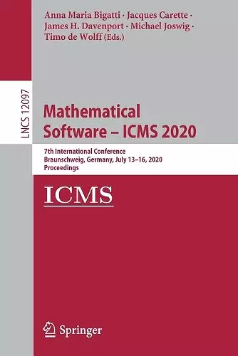 Mathematical Software – ICMS 2020 cover