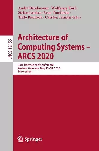 Architecture of Computing Systems – ARCS 2020 cover