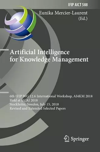 Artificial Intelligence for Knowledge Management cover