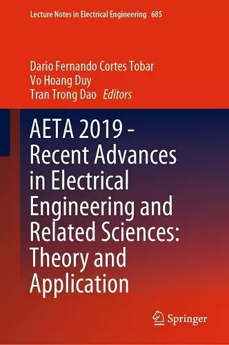 AETA 2019 - Recent Advances in Electrical Engineering and Related Sciences: Theory and Application cover