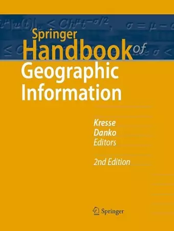 Springer Handbook of Geographic Information cover