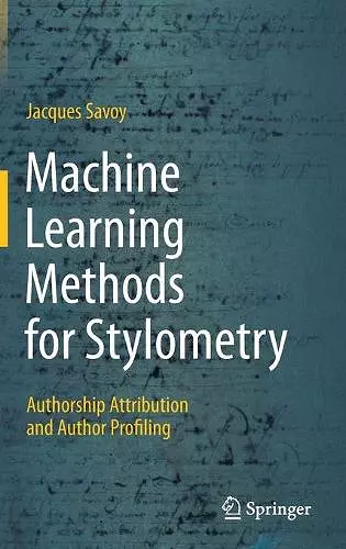 Machine Learning Methods for Stylometry cover