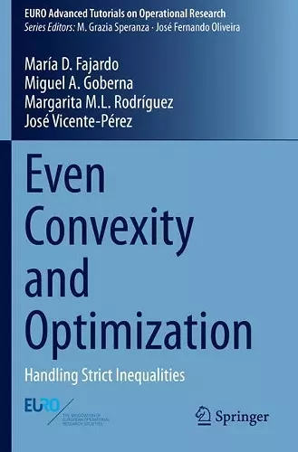 Even Convexity and Optimization cover