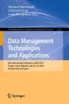 Data Management Technologies and Applications cover