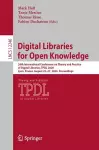 Digital Libraries for Open Knowledge cover