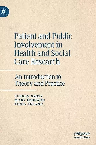 Patient and Public Involvement in Health and Social Care Research cover