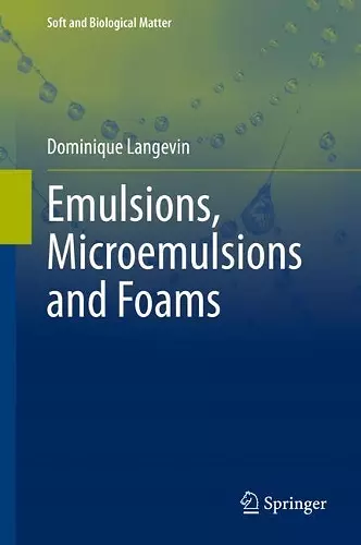 Emulsions, Microemulsions and Foams cover