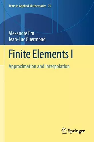 Finite Elements I cover