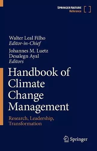 Handbook of Climate Change Management cover