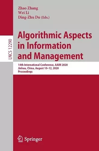 Algorithmic Aspects in Information and Management cover