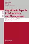 Algorithmic Aspects in Information and Management cover