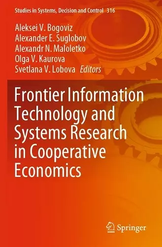 Frontier Information Technology and Systems Research in Cooperative Economics cover