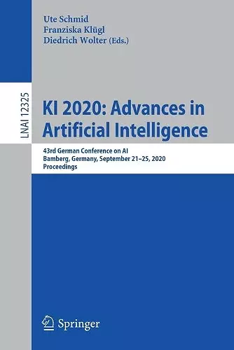 KI 2020: Advances in Artificial Intelligence cover