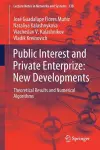 Public Interest and Private Enterprize: New Developments cover