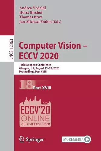 Computer Vision – ECCV 2020 cover