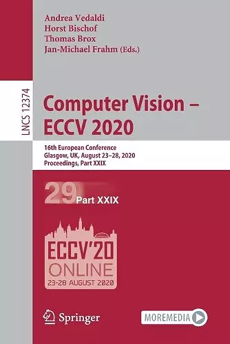 Computer Vision – ECCV 2020 cover