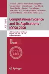 Computational Science and Its Applications – ICCSA 2020 cover