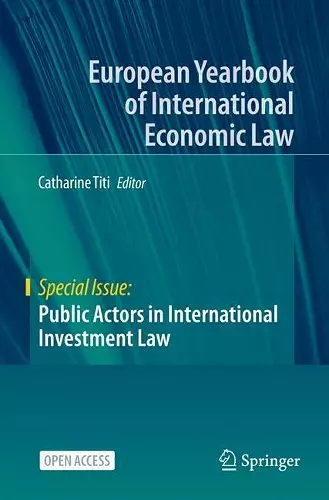 Public Actors in International Investment Law cover