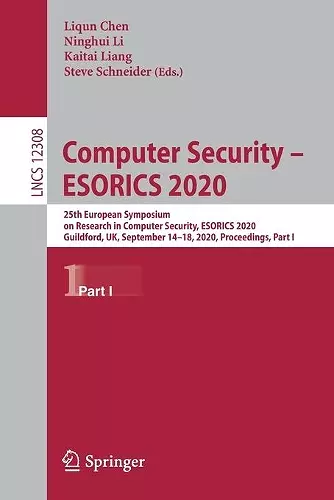 Computer Security – ESORICS 2020 cover