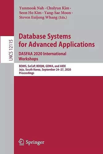 Database Systems for Advanced Applications. DASFAA 2020 International Workshops cover