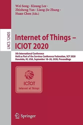 Internet of Things - ICIOT 2020 cover