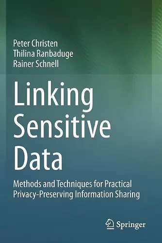 Linking Sensitive Data cover