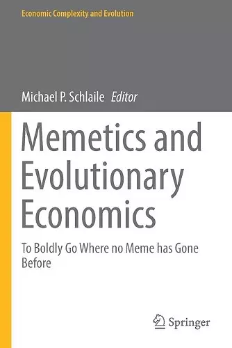 Memetics and Evolutionary Economics cover