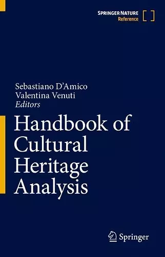 Handbook of Cultural Heritage Analysis cover