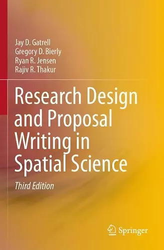 Research Design and Proposal Writing in Spatial Science cover