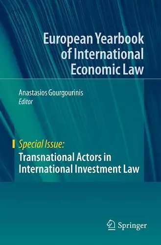 Transnational Actors in International Investment Law cover