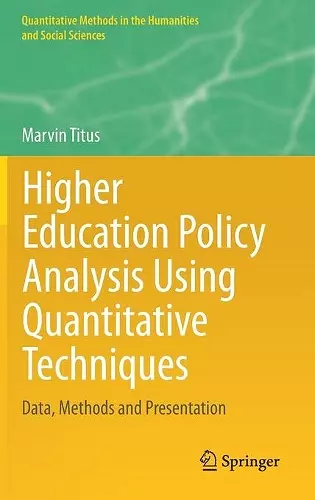 Higher Education Policy Analysis Using Quantitative Techniques cover