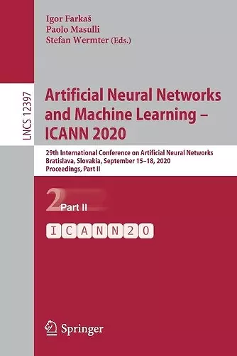 Artificial Neural Networks and Machine Learning – ICANN 2020 cover