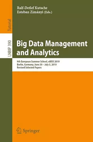 Big Data Management and Analytics cover