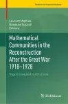 Mathematical Communities in the Reconstruction After the Great War 1918–1928 cover