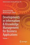 Developments in Information & Knowledge Management for Business Applications cover