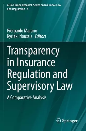 Transparency in Insurance Regulation and Supervisory Law cover