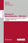 Advances in Neural Networks – ISNN 2020 cover