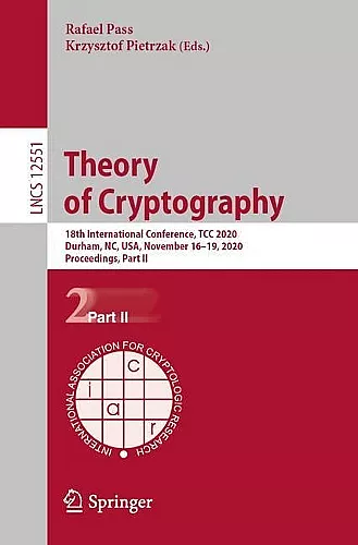 Theory of Cryptography cover