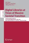 Digital Libraries at Times of Massive Societal Transition cover