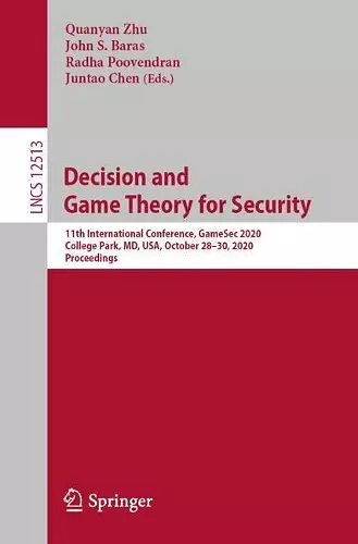 Decision and Game Theory for Security cover