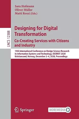 Designing for Digital Transformation. Co-Creating Services with Citizens and Industry cover