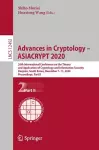 Advances in Cryptology – ASIACRYPT 2020 cover