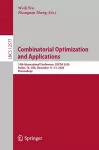 Combinatorial Optimization and Applications cover