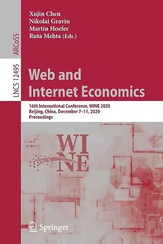 Web and Internet Economics cover