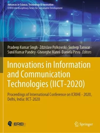 Innovations in Information and Communication Technologies  (IICT-2020) cover