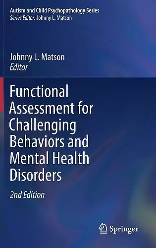 Functional Assessment for Challenging Behaviors and Mental Health Disorders cover