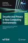 Security and Privacy in New Computing Environments cover