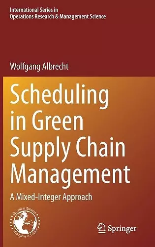 Scheduling in Green Supply Chain Management cover